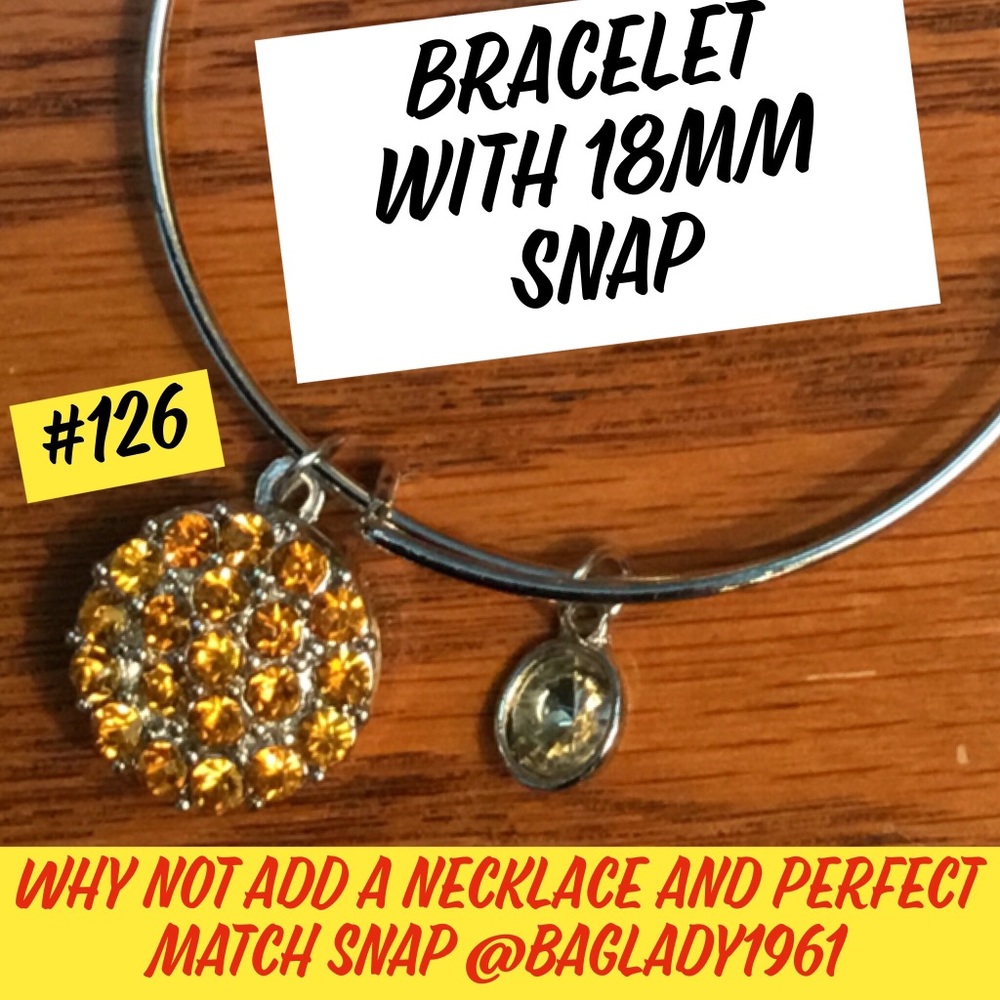 Bracelet and 18mm Snap, fits most brands